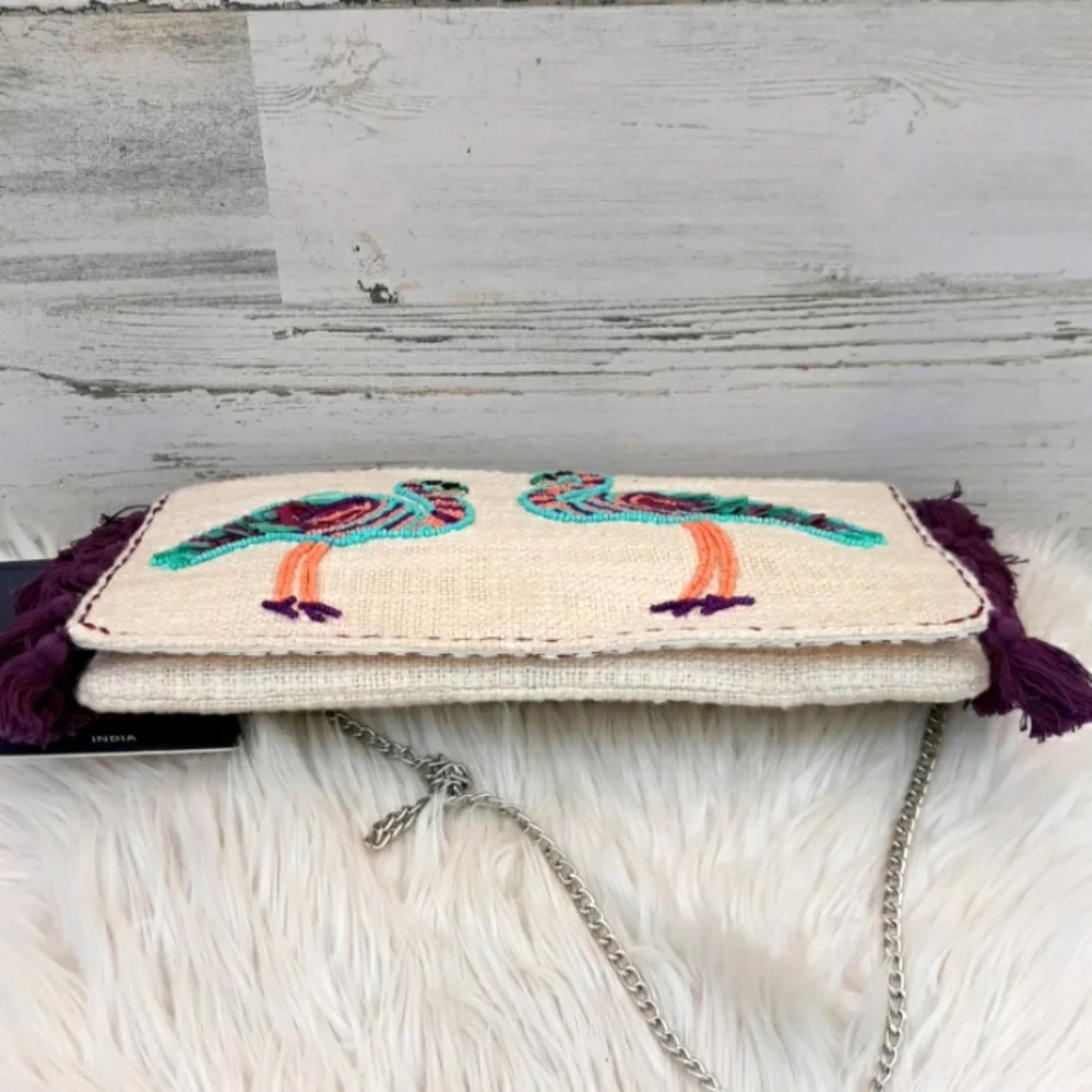 NWT ASMARA CROSSBODY/CLUTCH BEADED BAG - Picture 11 of 13